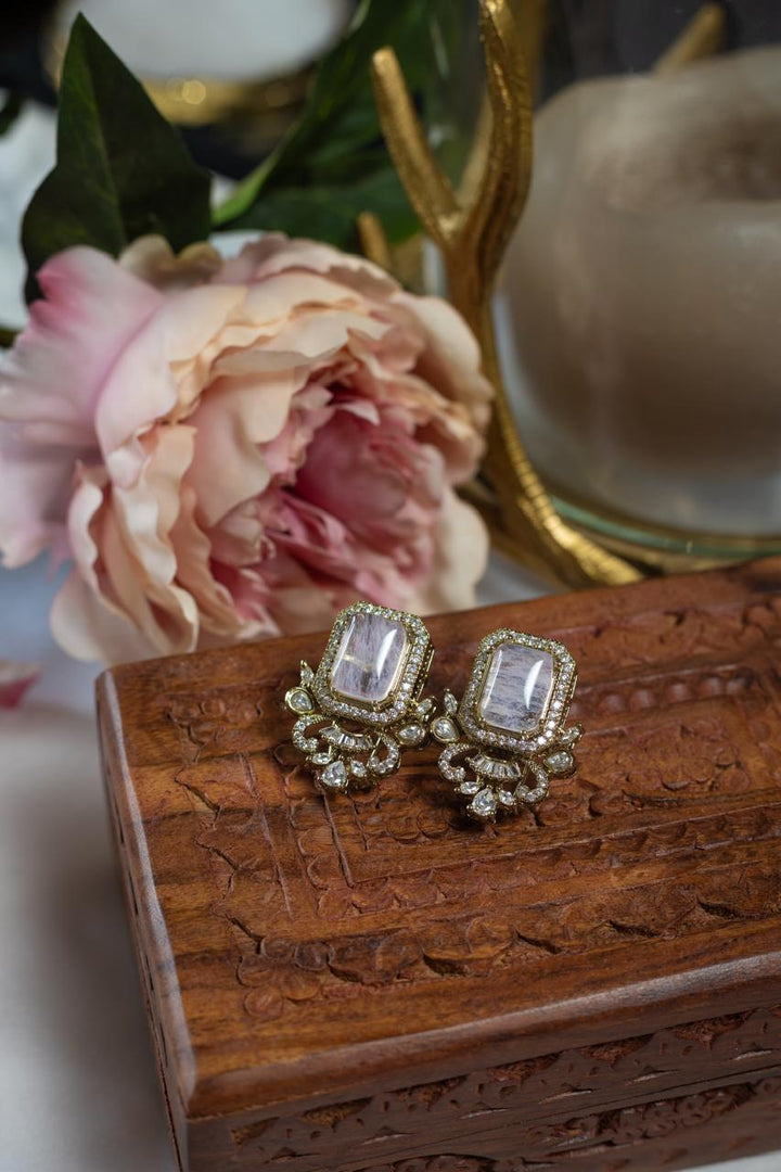 Sitara Earrings-White