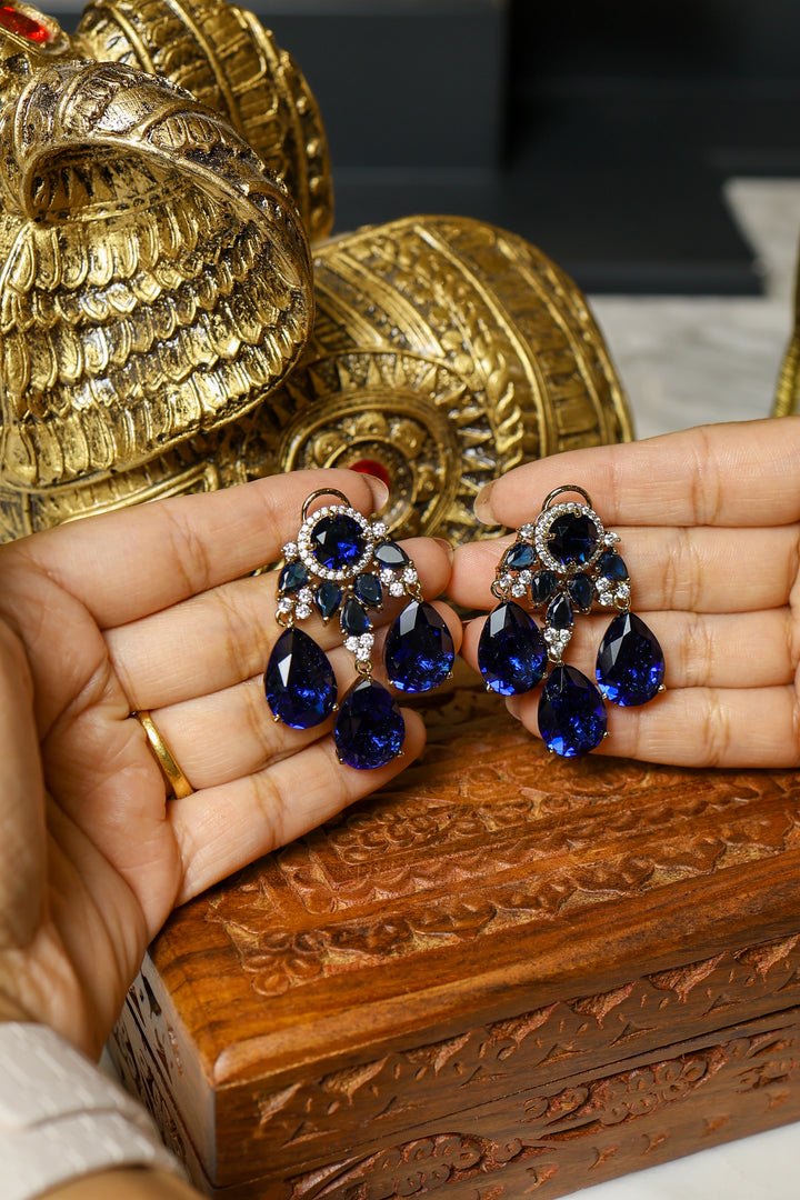 Meher Earrings – Blue
