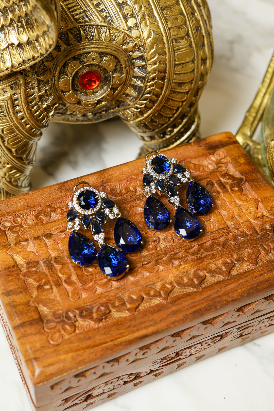 Meher Earrings – Blue