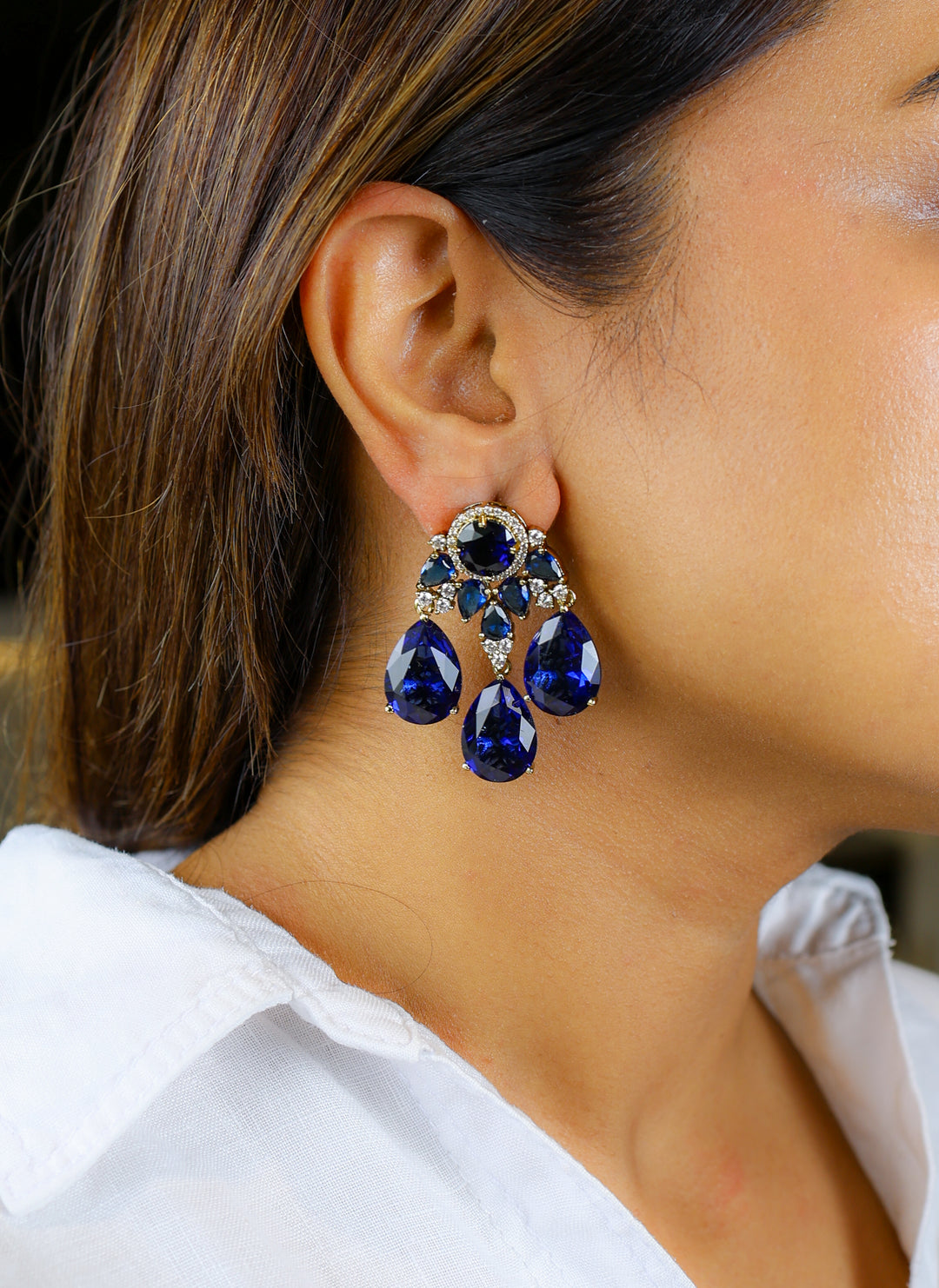 Meher Earrings – Blue