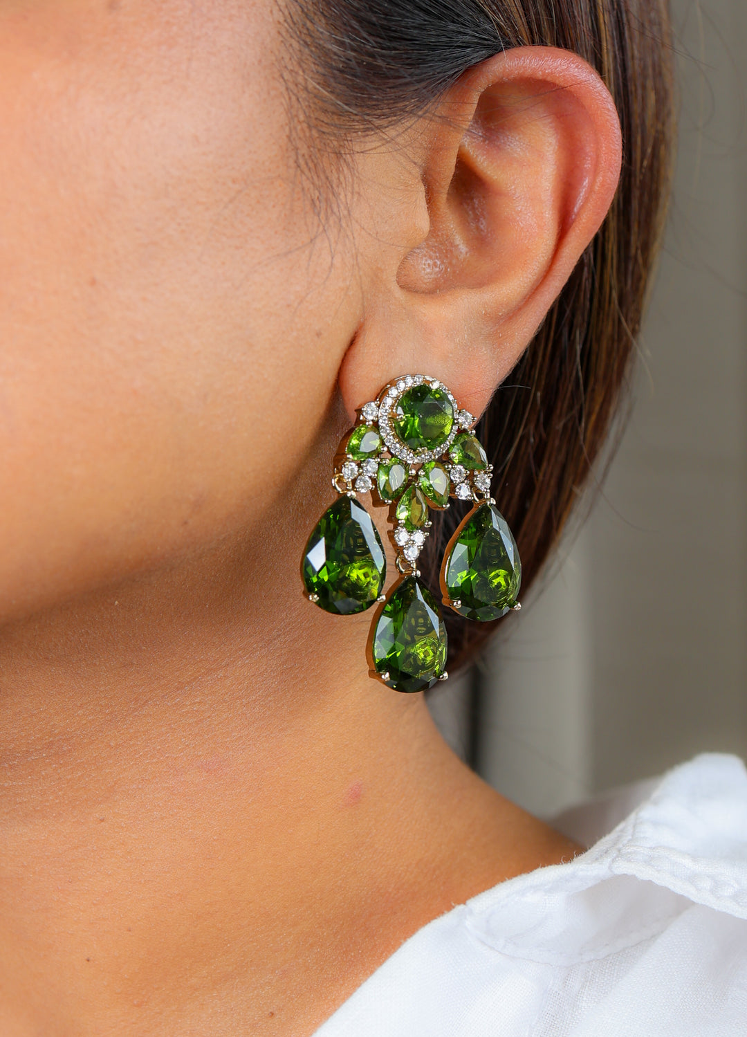 Meher Earrings – Light Green