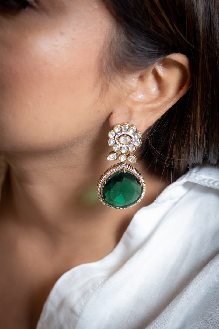 Riva Earrings - Green