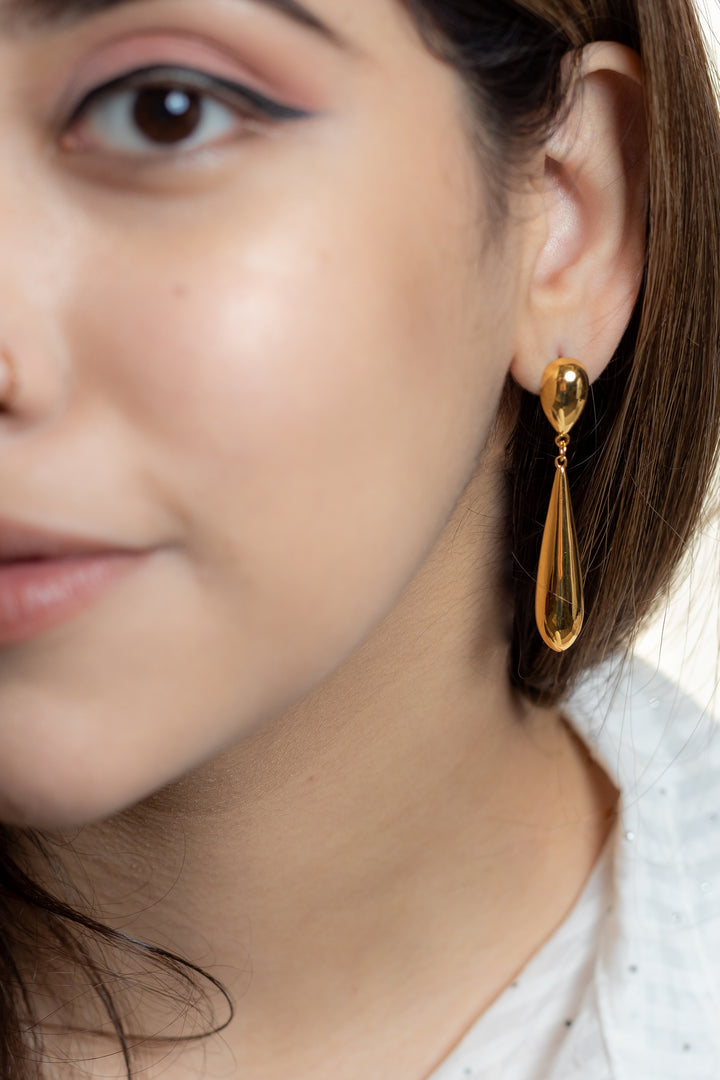 Golden Dew Drops Earrings