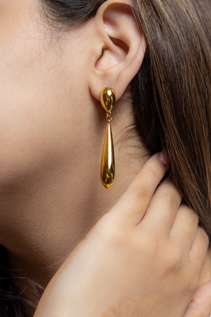 Golden Dew Drops Earrings