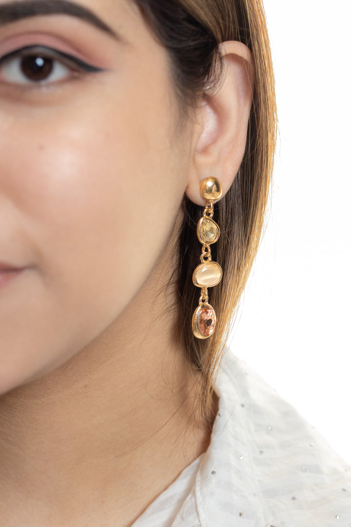 Honey Glint Drops Earrings
