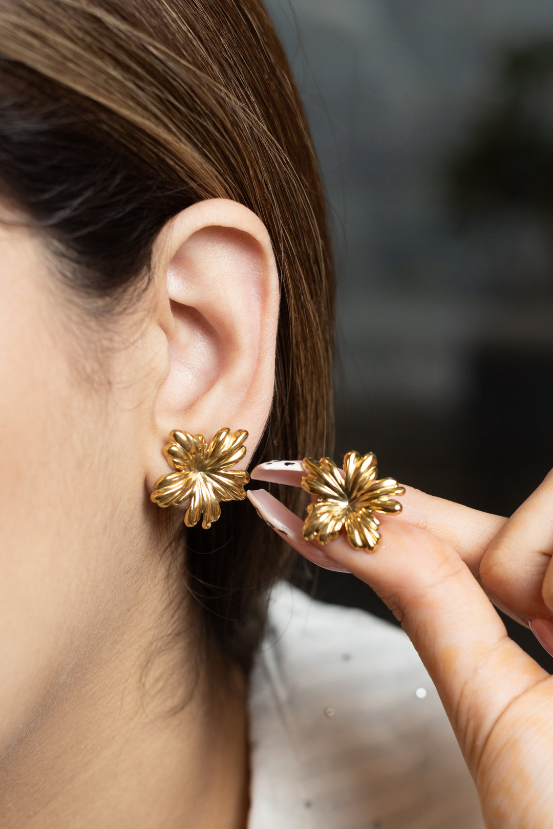 Golden Blossom Earrings