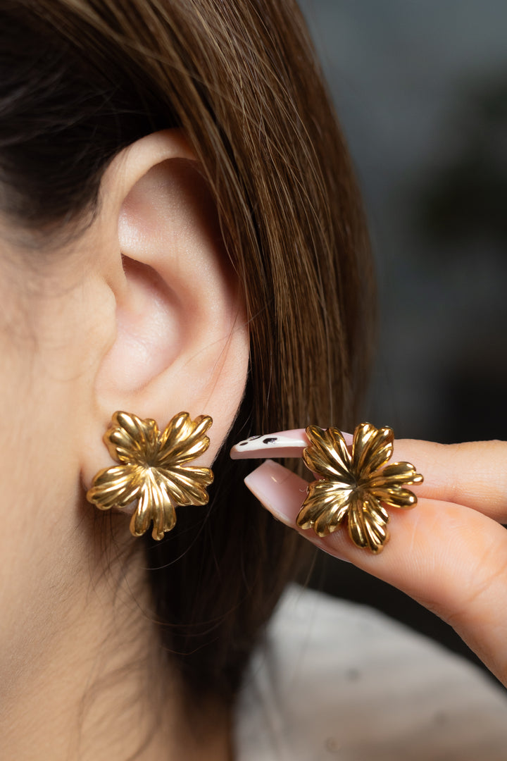 Golden Blossom Earrings