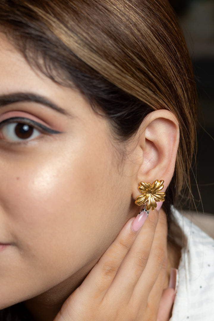 Golden Blossom Earrings