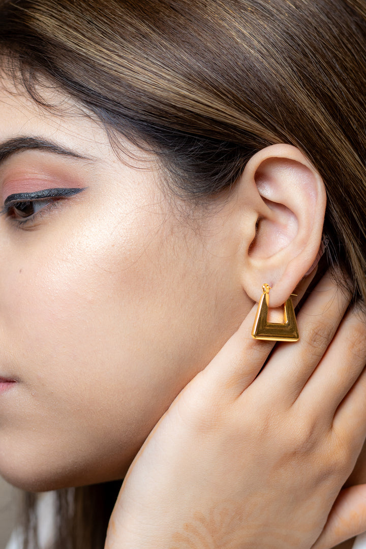 Golden Apex Earrings