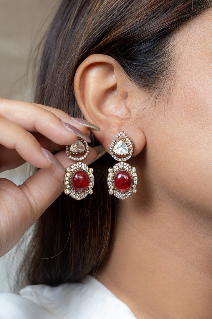 Nayeli Red Earrings