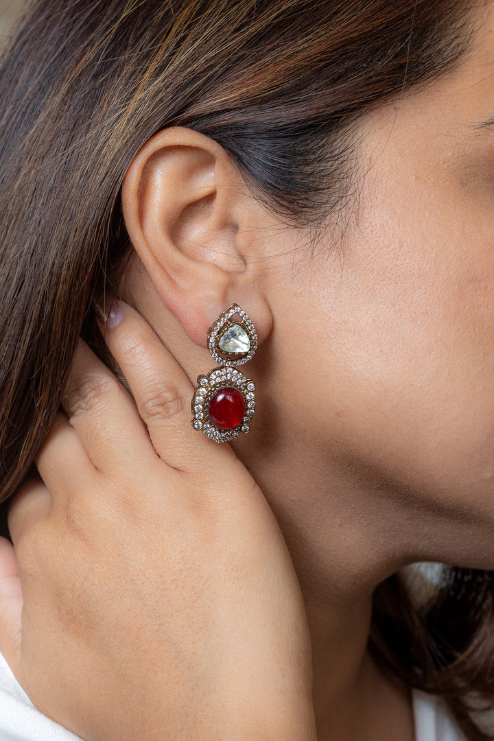 Nayeli Red Earrings