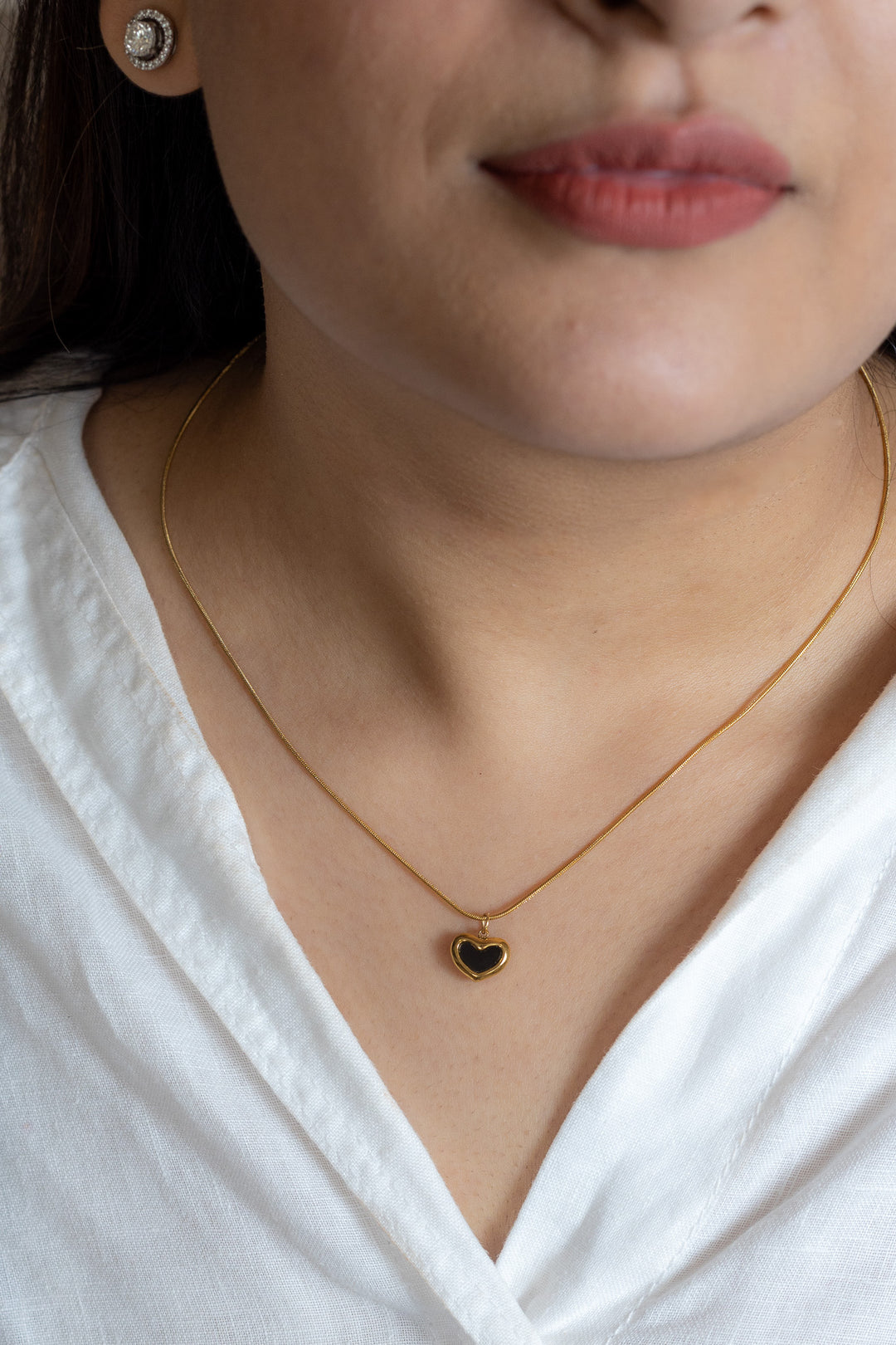 Amore Gold Heart Necklace