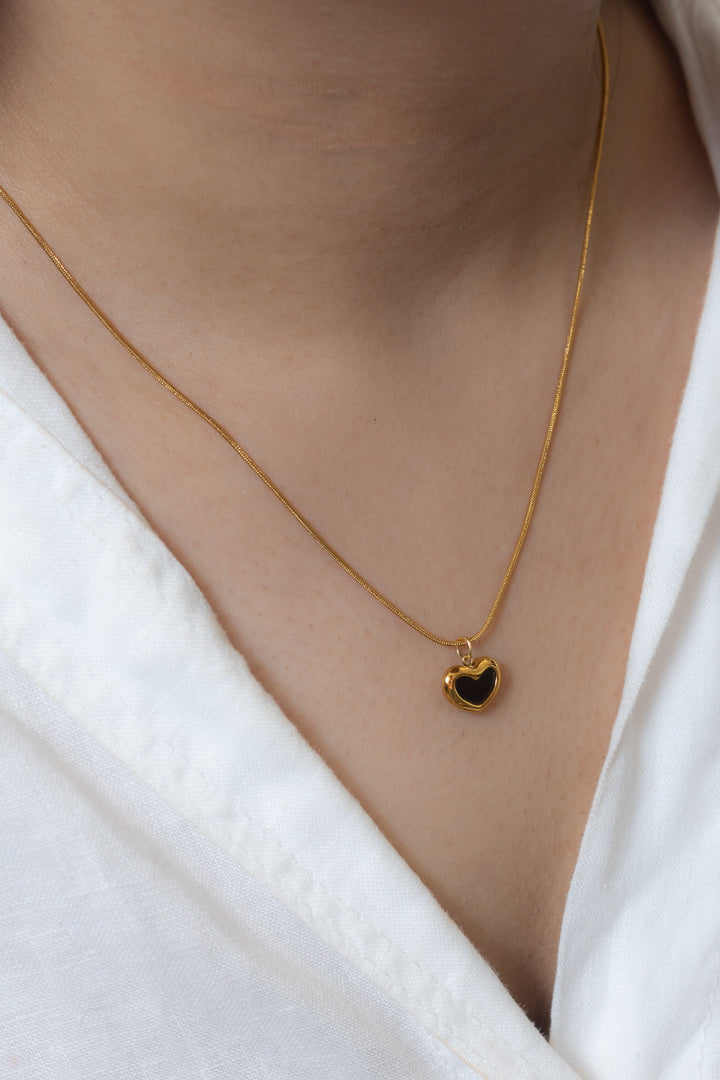 Amore Gold Heart Necklace