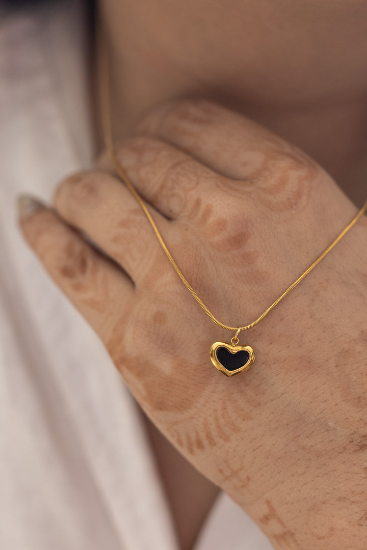 Amore Gold Heart Necklace