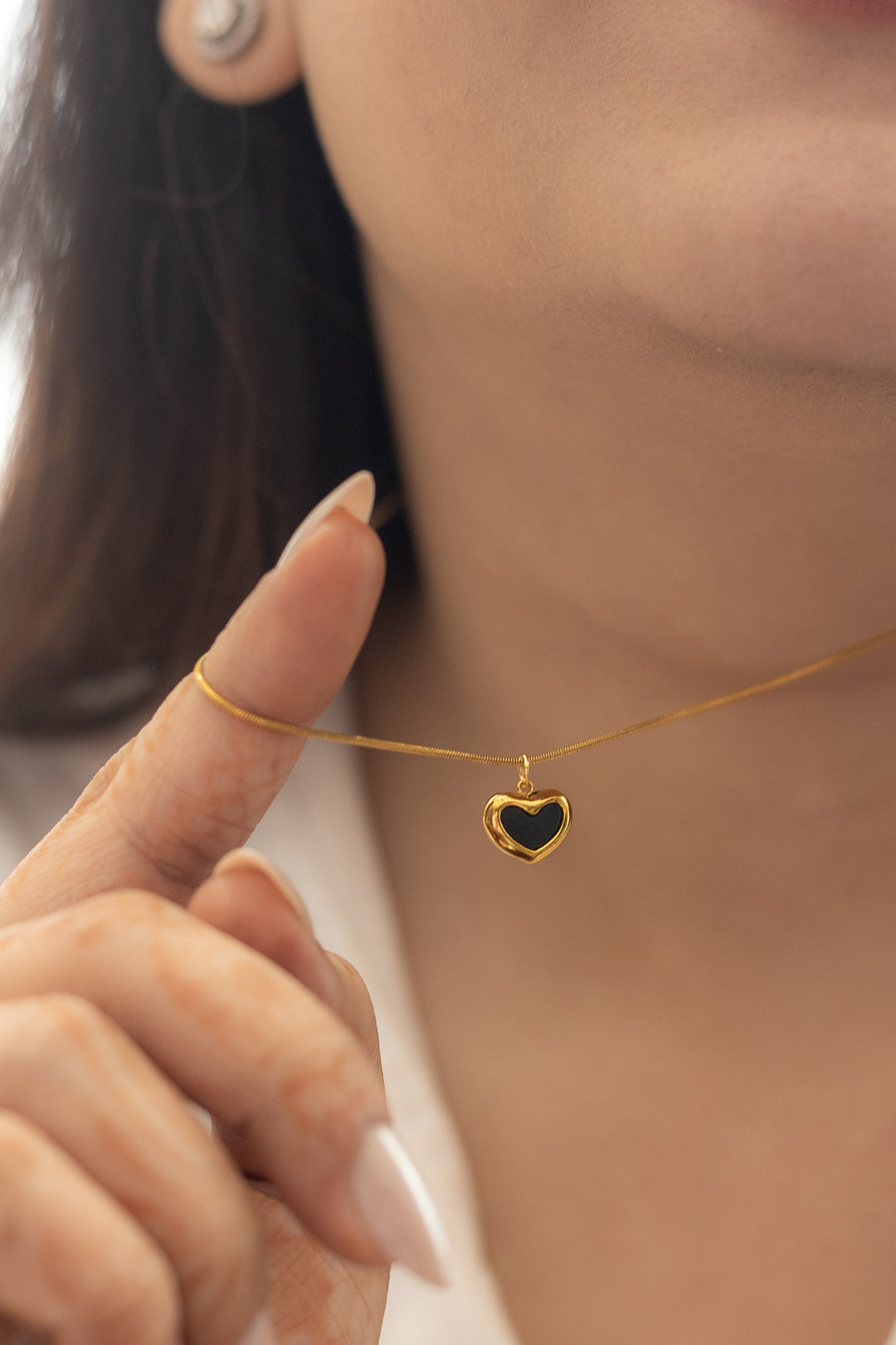 Amore Gold Heart Necklace