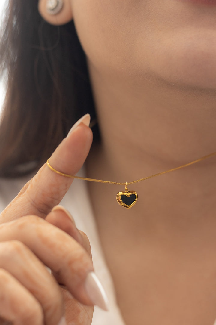 Amore Gold Heart Necklace