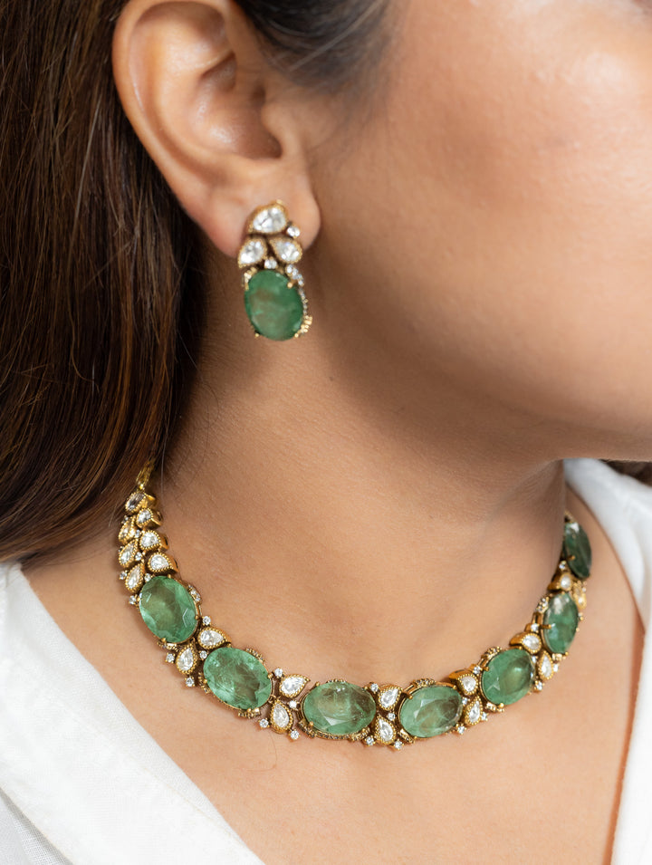 Mehr Green Stone Necklace