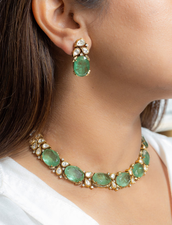 Mehr Green Stone Necklace