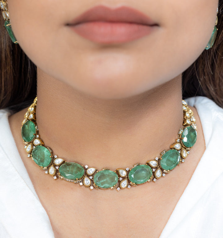 Mehr Green Stone Necklace