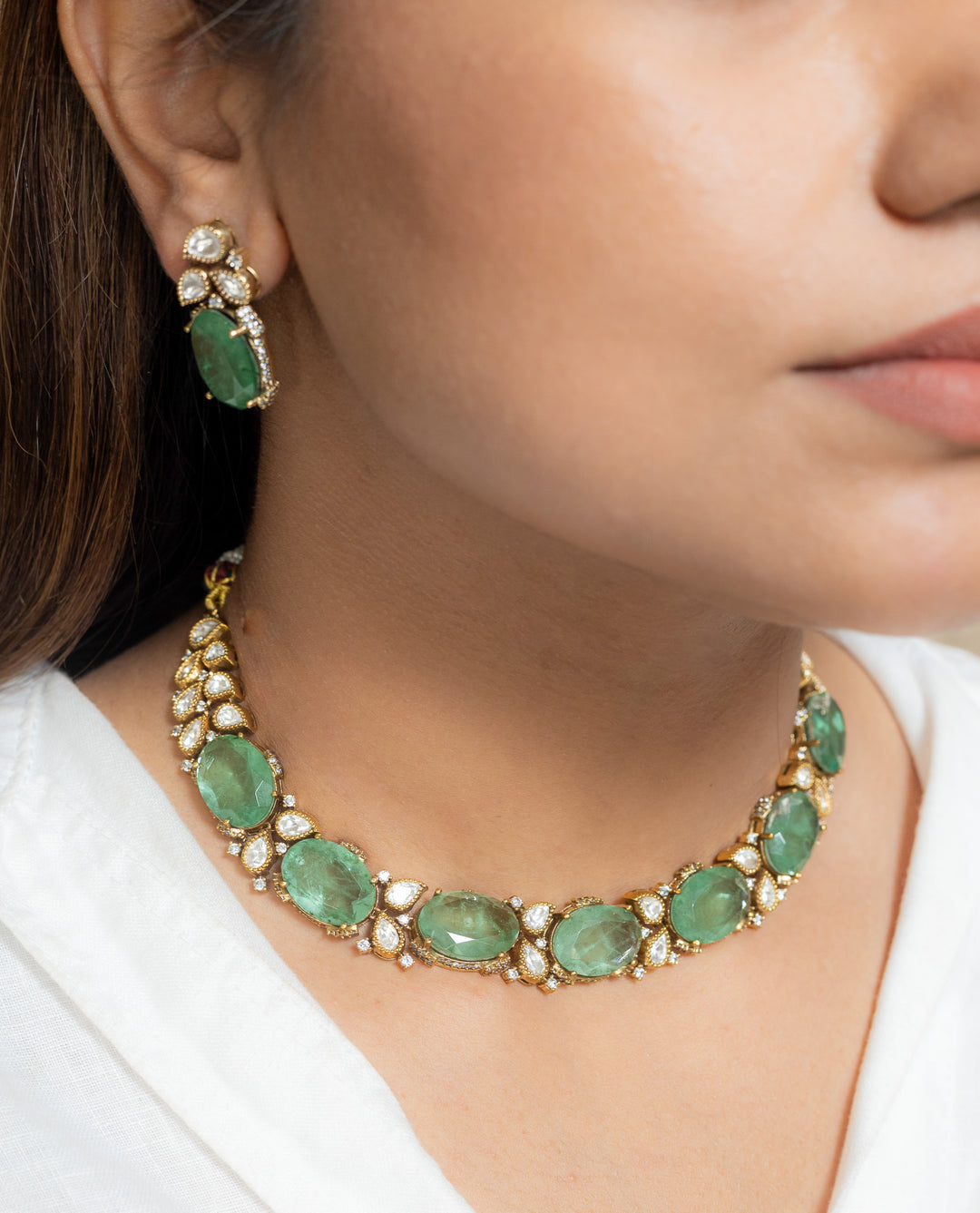 Mehr Green Stone Necklace