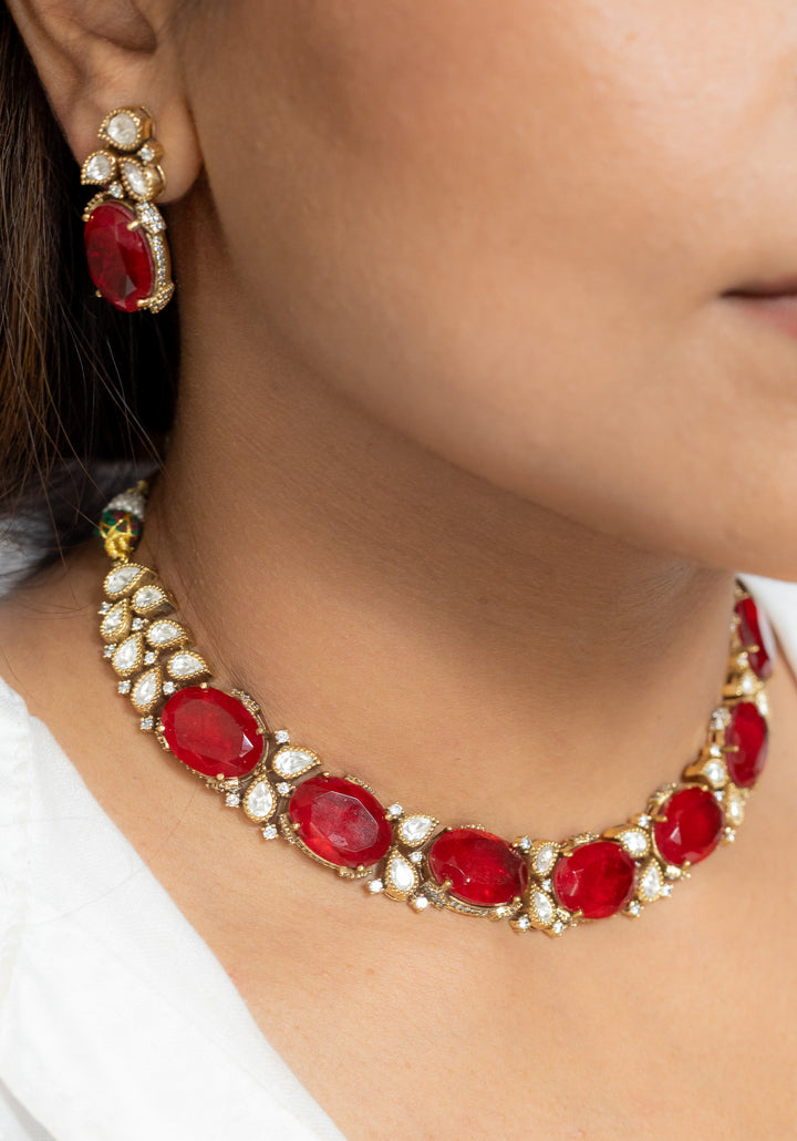 Mehr Red Stone Necklace