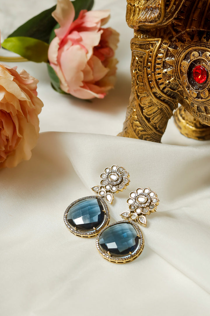 Riva Earrings - Blue