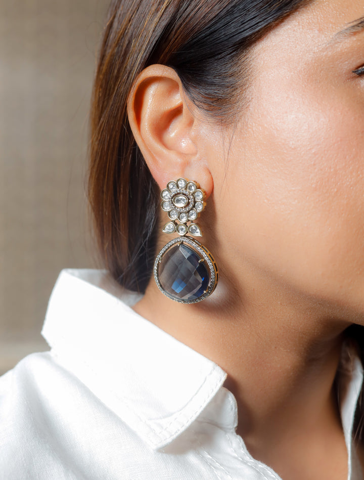 Riva Earrings - Blue