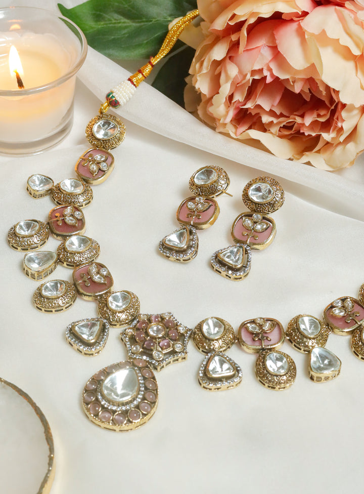 Ziya Necklace-Pink