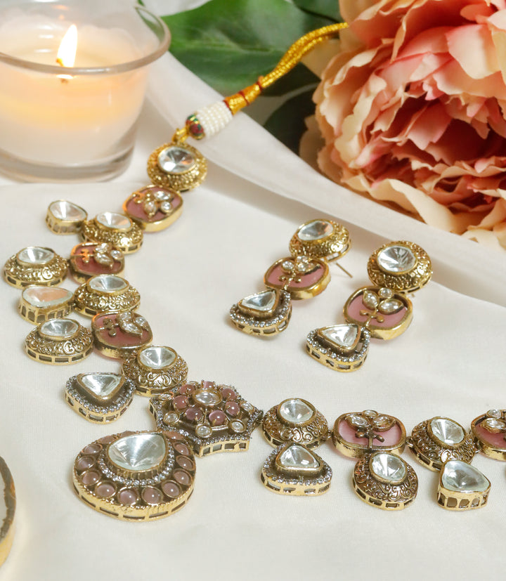Ziya Necklace-Pink