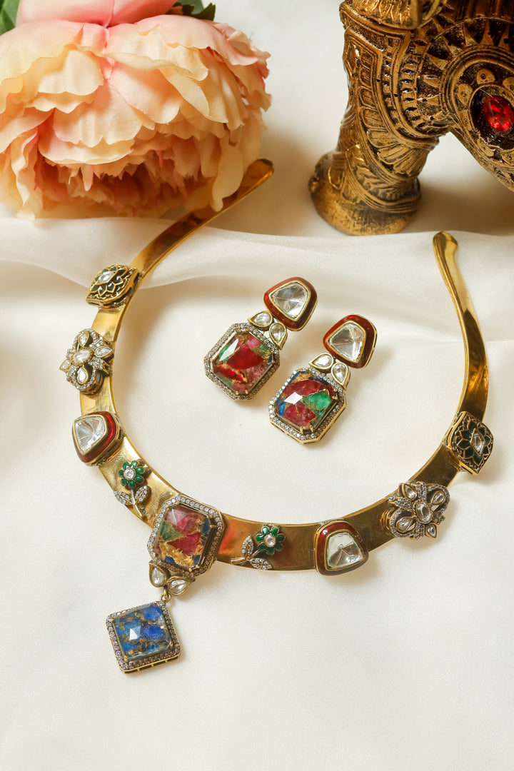 Saanjh Hasli Set- Blue