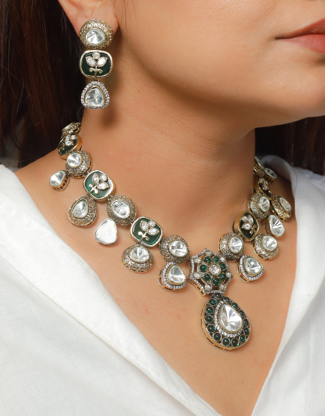 Ziya Necklace-Green